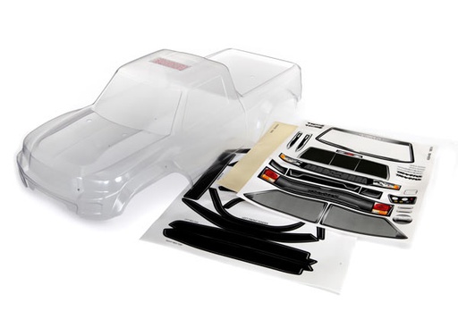 [ TRX-8111 ] Traxxas Body, TRX-4 sport (clear, trimmed, requires painting) window masks/decal sheet - TRX8111