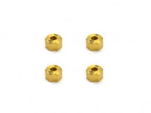 [ PROCA-16083 ] CARISMA RC - SCA-1E Brass Weight Wheel Hex Set 4pcs