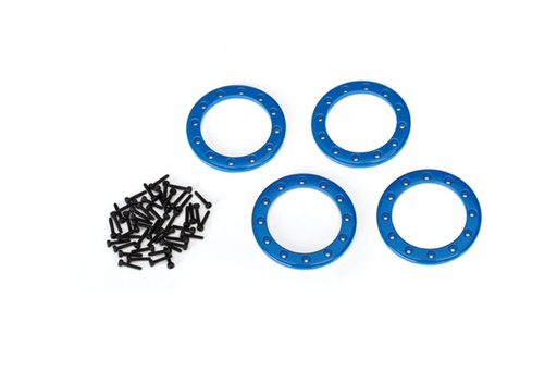 [ TRX-8169X ] Traxxas Beadlock rings, blue 1.9, aluminium (4) - TRX8169X