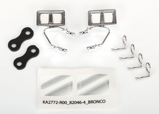 [ TRX-8073X ] Traxxas mirrors, side, chrome (left &amp; right) - TRX8073X