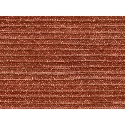 [ NO56610 ] Noch 3D-Kartonplaat &quot;Bakstenen&quot; Rood 25 x 12,5 cm