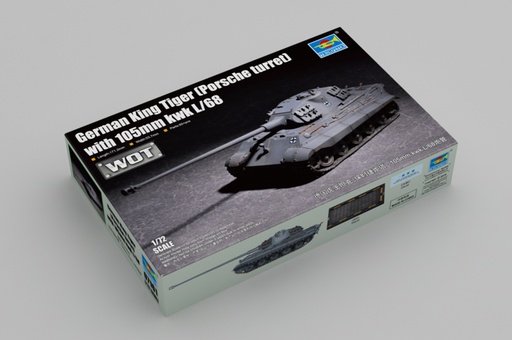 [ TRU07161 ] Trumpeter German King Tiger (porsche turret) with 105 mmkwk L/68  1/72