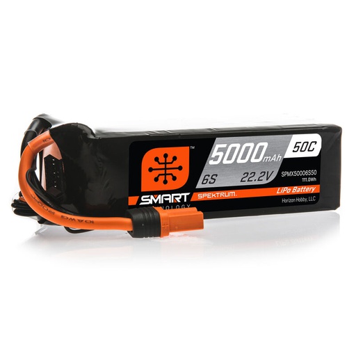 [ SPMX50006S50 ] LIPO 5000mAh - 6S - 22.2V - Smart 50C - IC5