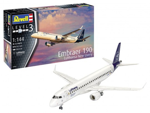 [ RE03883 ] Revell EMBRAER 190 Lufthansa New Livery - 1/144