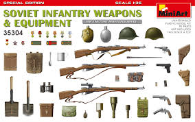 [ MINIART35304 ] Soviet infantry weapons &amp; equipment 1/35