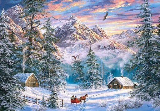 [ CASTOR104680 ] Castorland puzzle mountain christmas - 1000 stukjes
