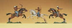 [ PRE54656 ] Preiser indian riding with gun (1 figuur)