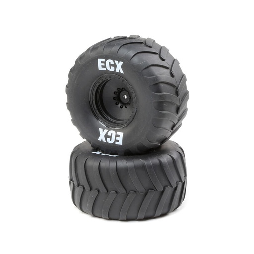 [ ECX43016 ] Tire + Wheel Crush 2WD - 2st