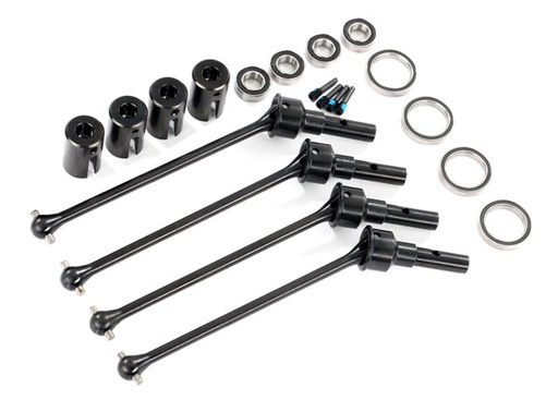 [ TRX-8996X ] Traxxas driveshafts, steel constant-velocity (assembled), front &amp; rear (4) for use with #8995 widemaxx kit (requires #8654 and #7758) - TRX8996X