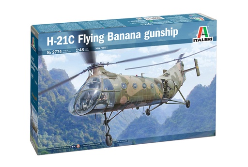 [ ITA-2774 ] Italeri H-21C flying banana gunship 1/48