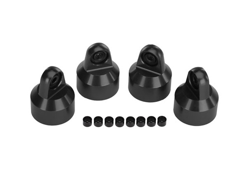 [ TRX-7764X ] Traxxas shock caps, GTX shocks/spring aluminium (hard) (4) spacers (8) - TRX7764X