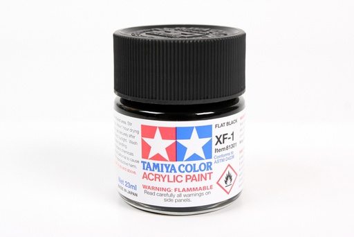 [ T81301 ] Tamiya Acrylic XF-1 Flat Black 23ml