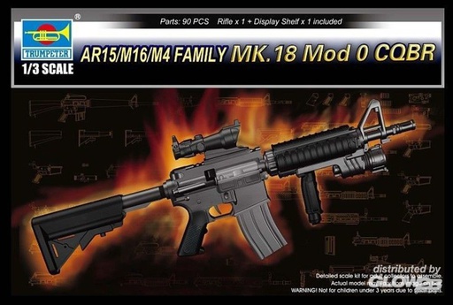 [ TRU01914 ] Trumpeter Trumpeter: AR15/M16/M4 FAMILY-MK.18 Mod o CQBR /1