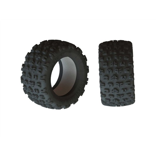 [ ARA520055 ] Arrma  Copperhead2 SB MT Tire &amp; Ins (2