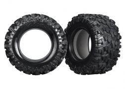 [ TRX-7770X ] Traxxas Tires, X Maxx® AT (left &amp; right) (2)/ foam inserts (2) - TRX7770X