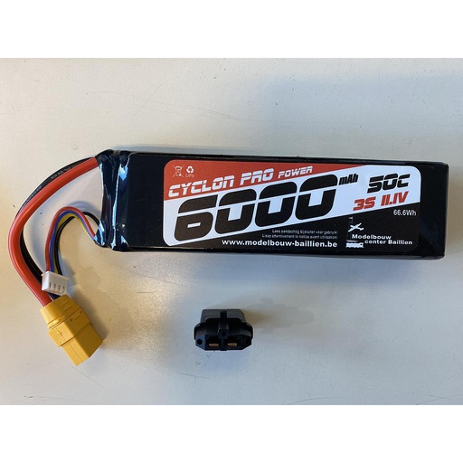 [ PROC-49236-X-PL ] Lipo 6000Mah - 3S - 11.1V - XT90 - Semi-soft Case