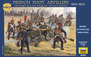 [ ZVE8028 ] Zvezda French foot artillery 1810-1814 - 1/72