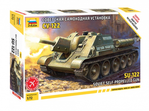 [ ZVE5043 ] Zvezda Soviet self-propelled gun SU-122 - 1/72