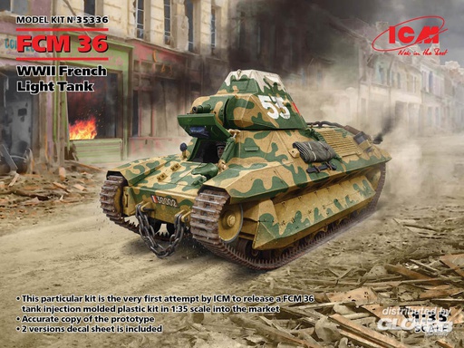 [ ICM35336 ] FCM 36 WWII French Light Tank 1/35