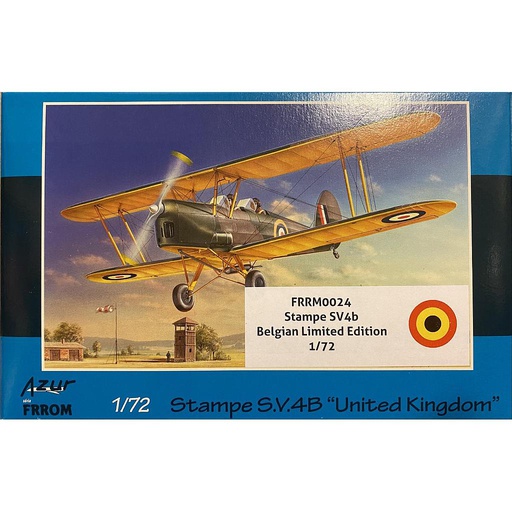 [ FR0026 ] Azur Stampe S.V.4B &quot;United Kingdom&quot; (Belgium Limited Edition) 1/72 