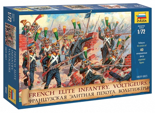 [ ZVE8042 ] Zvezda French Voltigeurs 1805-1813 1/72