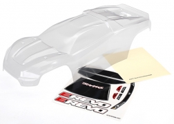 [ TRX-8611 ] Traxxas  Body, E-Revo® (clear, requires painting)/ window, grille, lights decal sheet - TRX8611