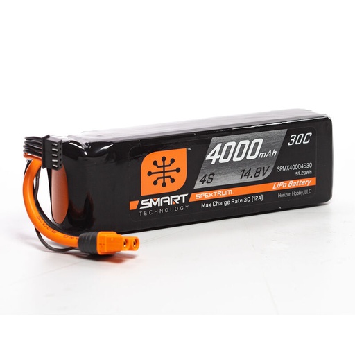 [ SPMX40004S30 ] 4000mAh 4S 14.8V Smart Lipo 30C IC3