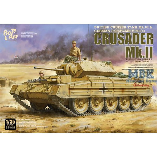 [ BORDERBT-015 ] Border model Crusader Mk.II - German Pz. 746(e) 1/35