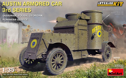 [ MINIART39005 ] Miniart Austin Armored Car 3rd Series Ukrainian, Polish, Georgian, Romanian Service 1/35