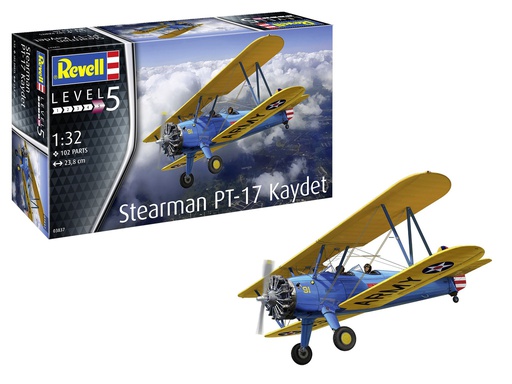 [ RE03837 ] Revell Stearman PT-17 Kaydet 1/32