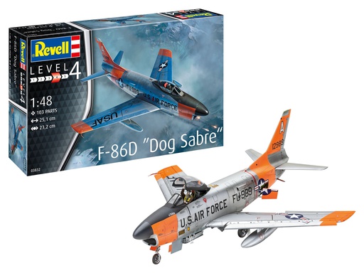 [ RE03832 ] Revell F-86D &quot; Dog Sabre&quot; 1/48