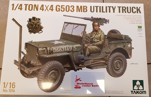 [ TAKOM1016 ] Takom 1/4 ton 4x4 truck G503 MB utility truck 1/16