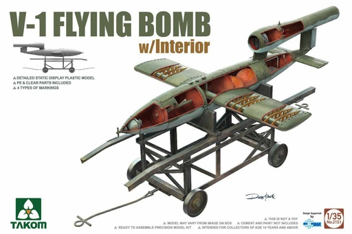 [ TAKOM2151 ] Takom V1 Flying bomb w/interior 1/35