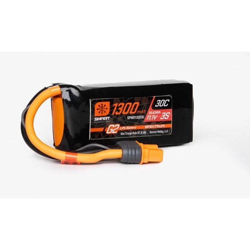 [ SPMX133S30 ] 1300mAh 3S 11.1V Smart G2 Lipo 30C - IC3