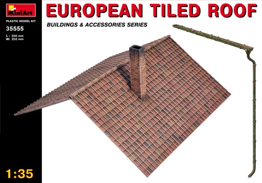 [ MINIART35555 ] Miniart European Tiled Roof 1/35