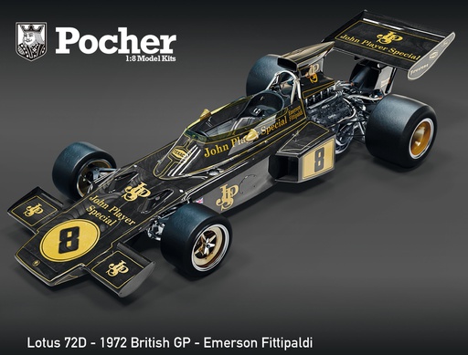 [ POHK114 ] Pocher Lotus 72D - 1972 British GP - Emerson Fittipaldi - PROMO normaal € 729