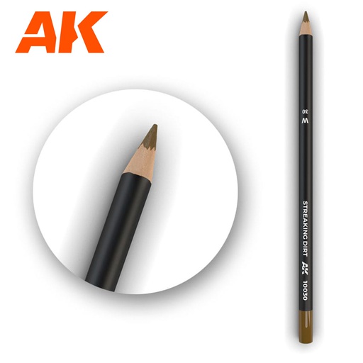 [ AK10030 ] Ak-interactive Weathering pencils Watercolor Pencil Streaking Dirt 