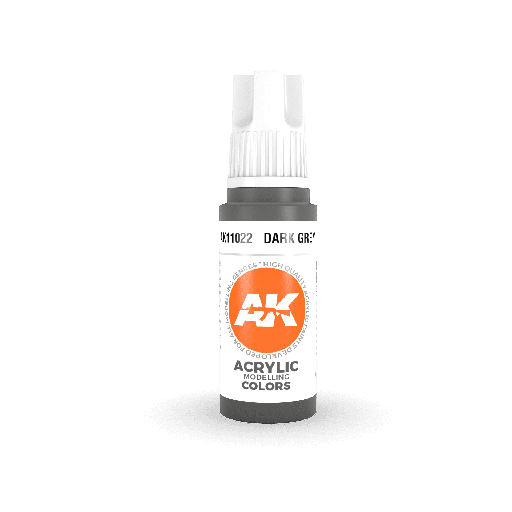 [ AK11022 ] Ak-interactive Acrylics 3GEN Dark Grey 17ml