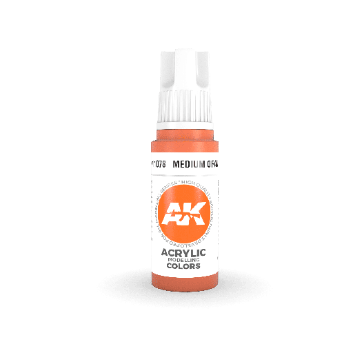 [ AK11078 ] Ak-interactive Acrylics 3GEN Medium Orange 17ml