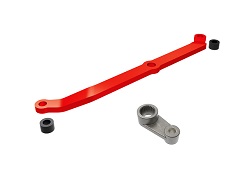 [ TRX-9748-GRN ] Traxxas  Steering link, 6061-T6 aluminum (Green-anodized)/ servo horn, metal/ spacers (2)/ 3x6mm CCS (with threadlock) (1)/ 2.5x7mm SS (with threadlock) (1) - TRX9748-GRN (kopie)