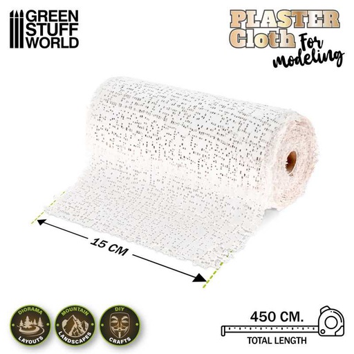 [ GSW3115 ] Green stuff world modeling plaster cloth 15x450cm