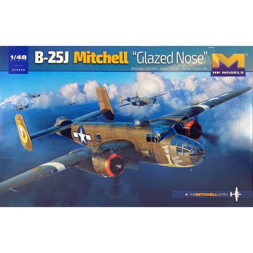 [ HKM01F008 ] Hong kong models  B-25j Mitchell &quot;Glazed Nose&quot; 1/48