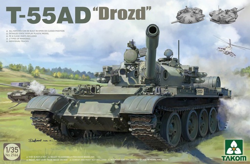 [ TAKOM2166 ] Takom T-55AD &quot;drozd&quot; 1/35