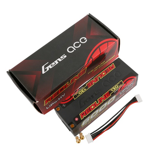 [ GEA60004S313D5 ] Gens ace Redline Series 6000mAh 15.2V 130C 4S1P HardCase 59# HV Ultra LCG LiPo Battery