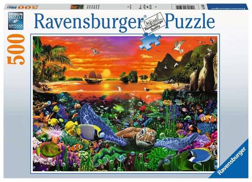 [ RAV2253 ] Ravensburger puzzel Schildpadden in het rif (500 stukjes)
