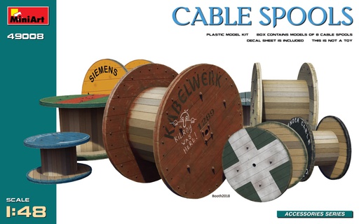 [ MINIART49008 ] Miniart Cable Spools 1/48