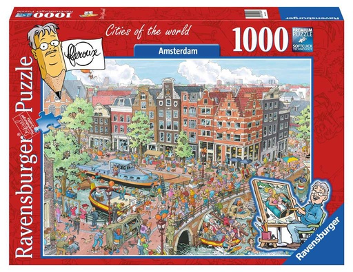 [ RAV191925 ] Ravensburger puzzel Fleroux Amsterdam (1000 stukjes)