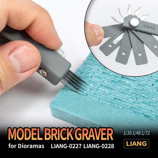 [ MIGLIANG-0227a ] Mig Liang Model Brick Graver for dioramas 1/35