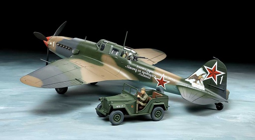 [ T25212 ] Tamiya Ilushin IL-2 Shturmovik &amp; Gaz-67B  1/48