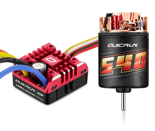 [ HW38020349 ] Hobbywing Quickrun brushed WP1080 Combo 540 motor 30T